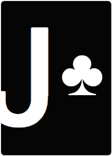A black jack playing card